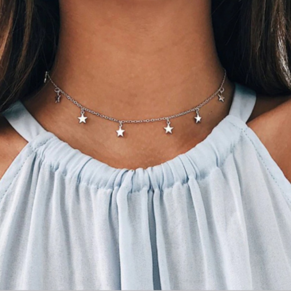 NEW BOHO Star Choker Necklace - Picture 2 of 3